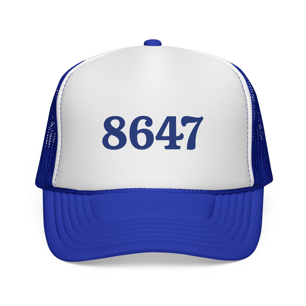 Blue 8647 Trucker Hat | Anti-Trump Hat