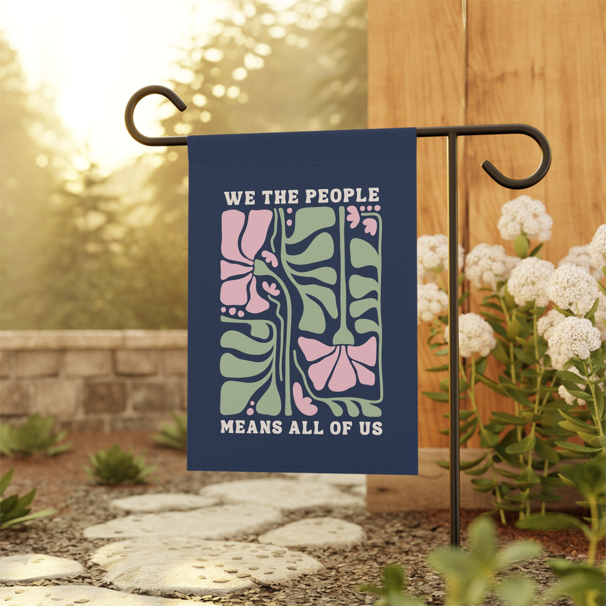 We The People Means All Of Us Floral Flag