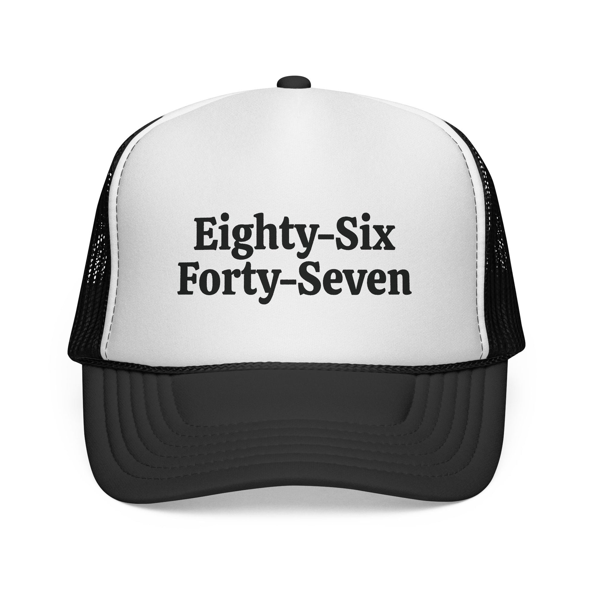 8647 Trucker Hat | Anti-Trump Foam Mesh Cap