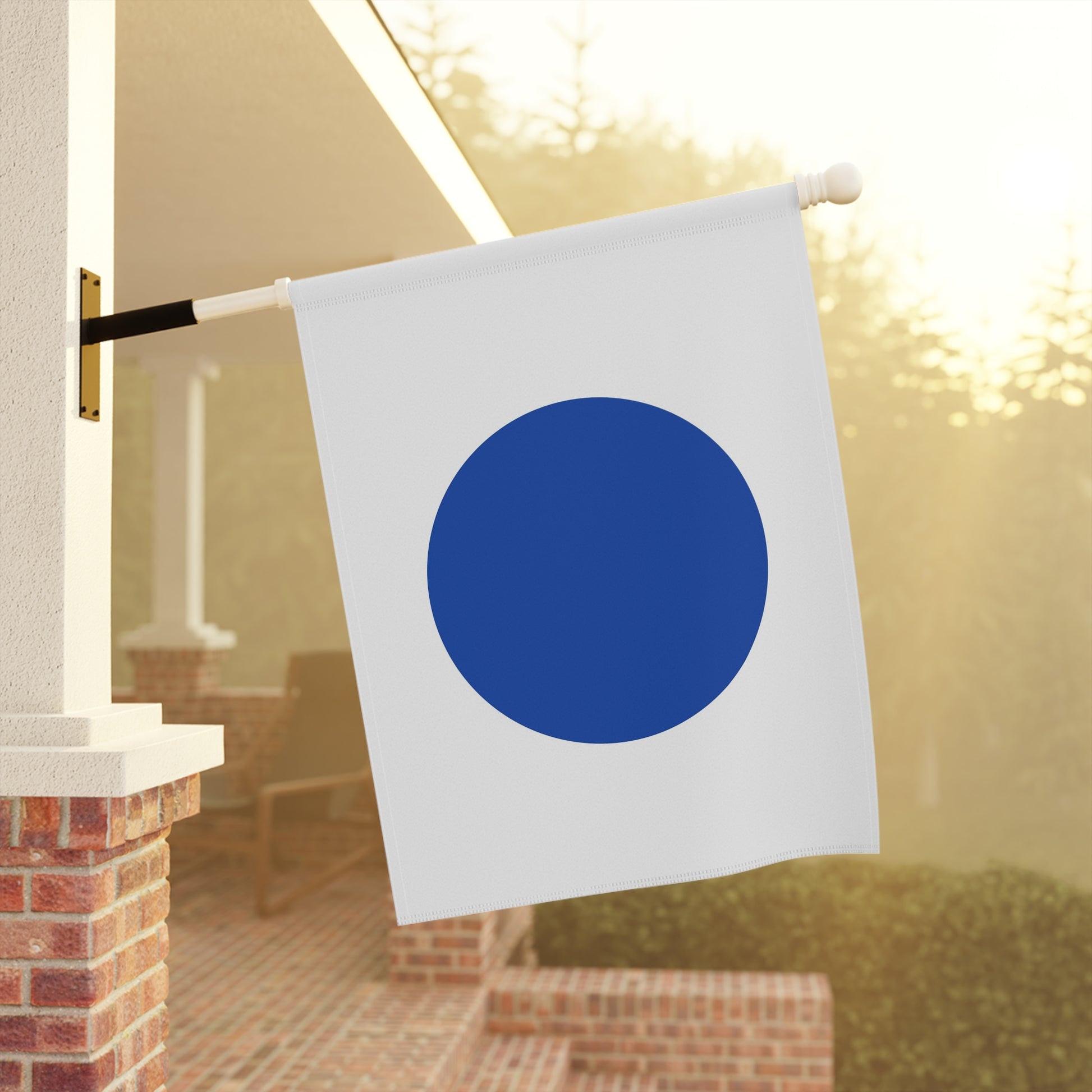 Blue Dot in Red State Flag