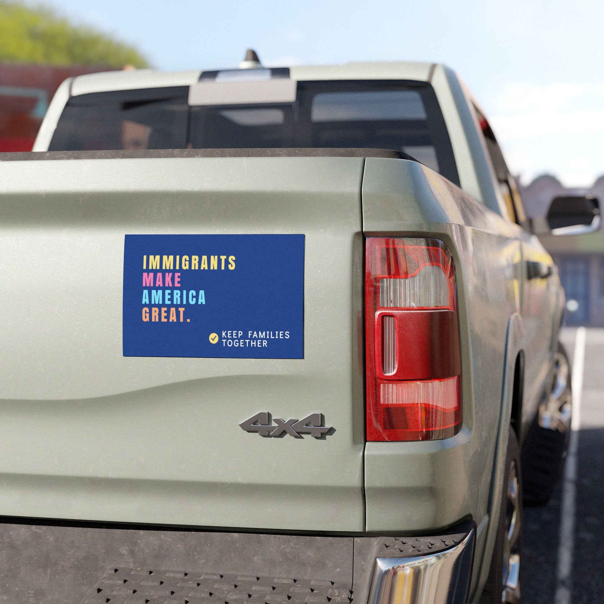 Immigrants Make America Great Car Magnet