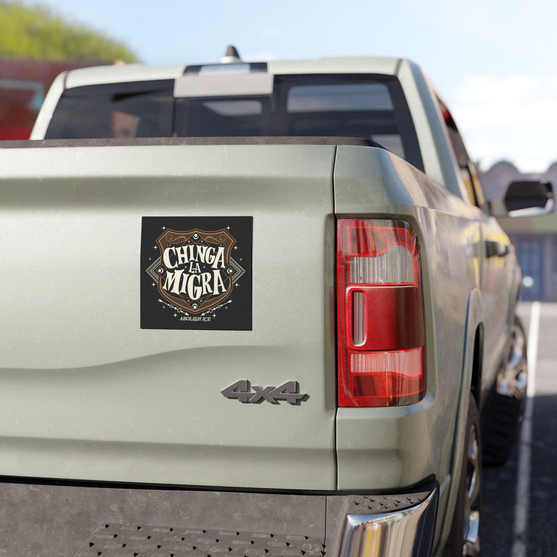 China La Migra Magnet | Abolish ICE Car Magnet