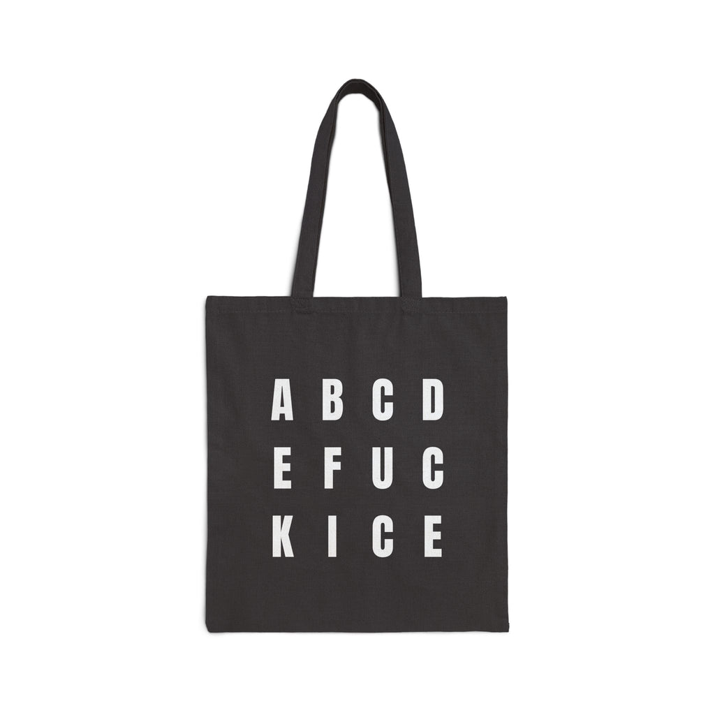 Anti-ICE Tote Bag - Clever Fuck ICE Canvas Bag