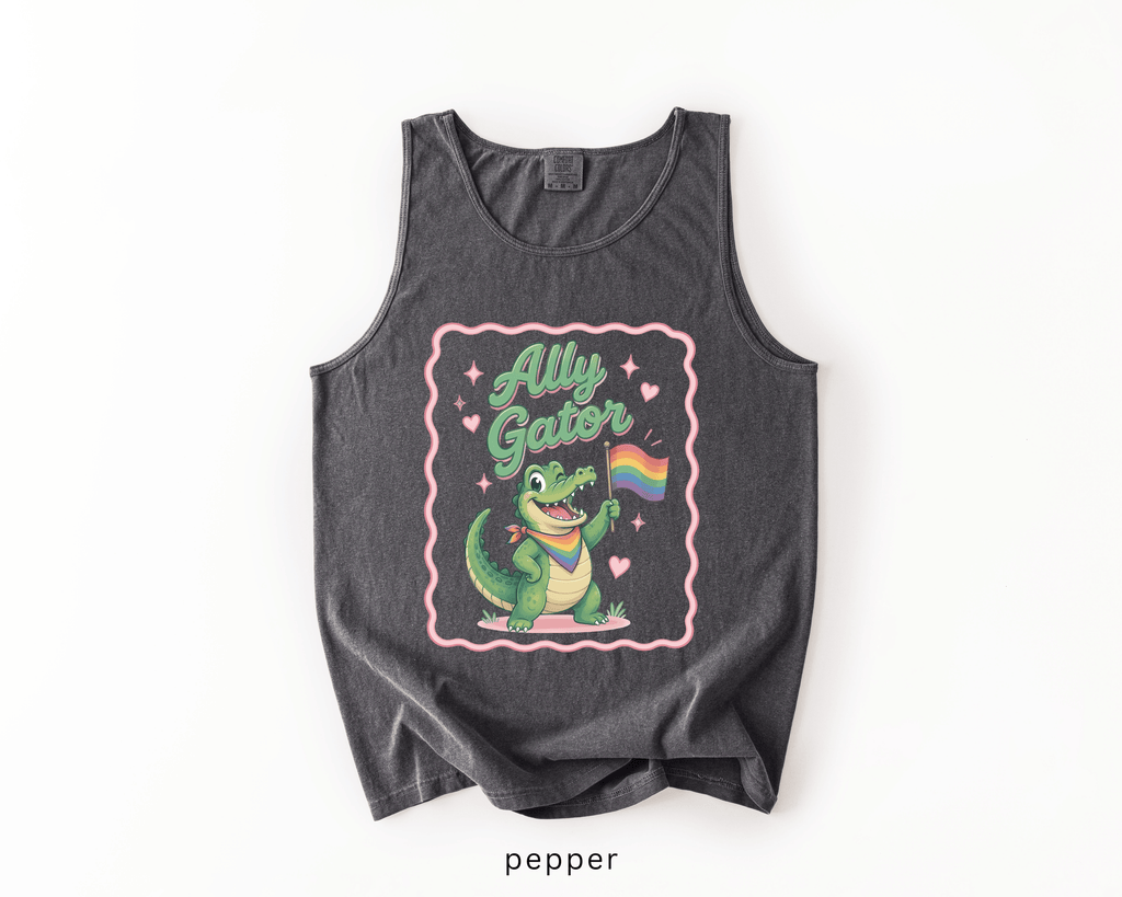 Ally Gator LGBTQ Tank Top | Pride Ally Graphic Tank