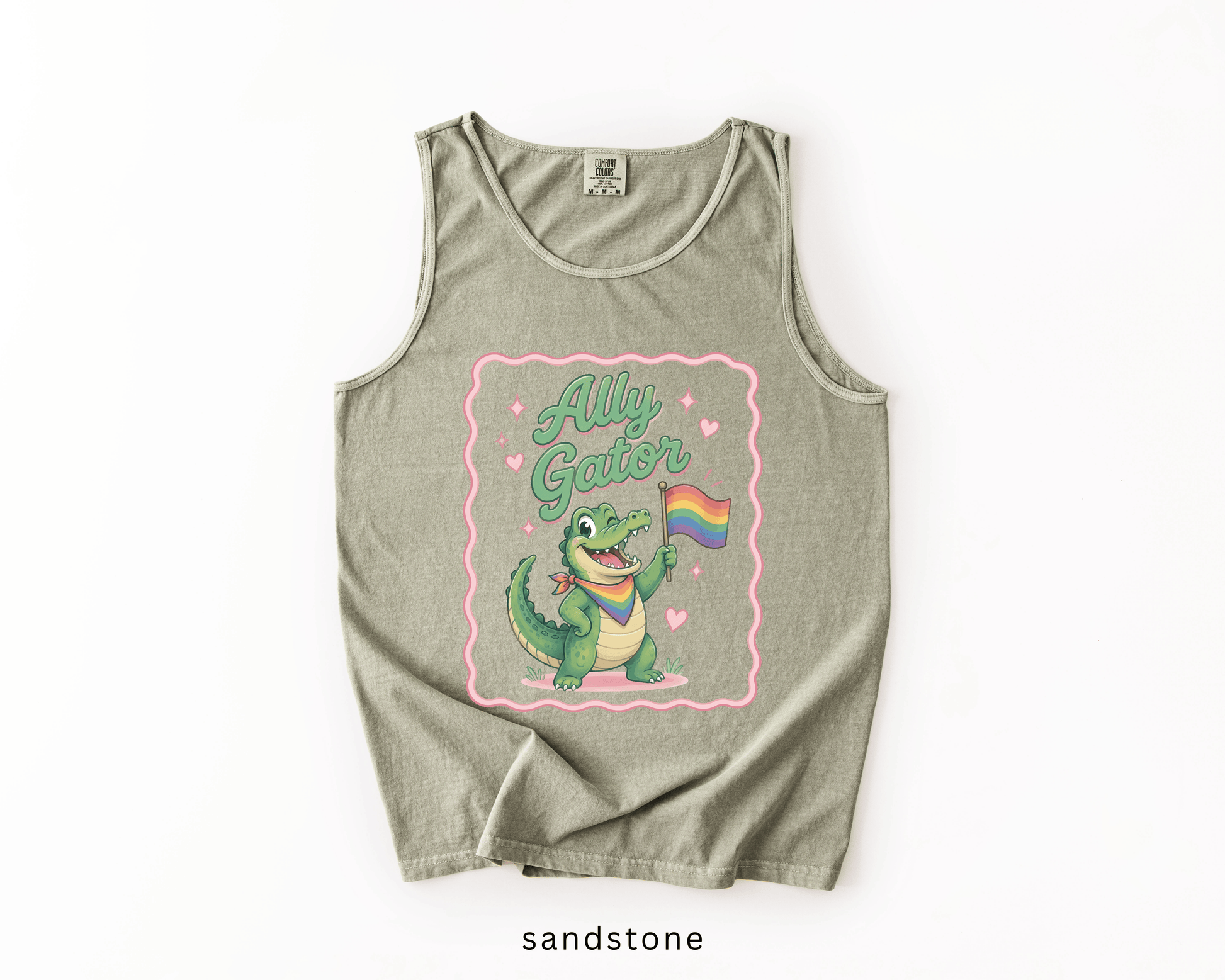 Ally Gator LGBTQ Tank Top | Pride Ally Graphic Tank