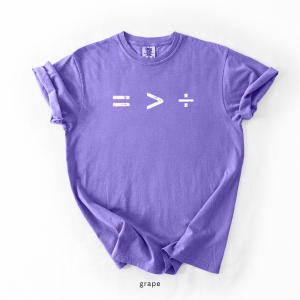 Equality Is Greater Than Division Graphic Tee, Social Justice Shirt