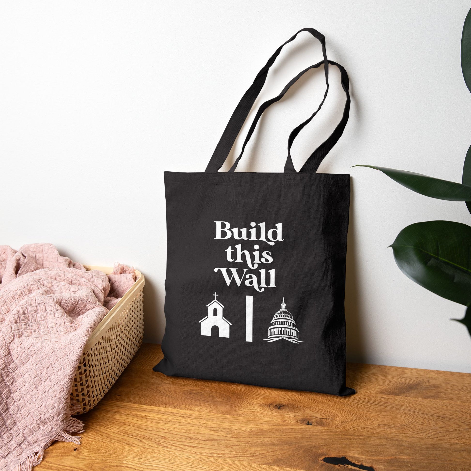 Build This Wall Canvas Bag
