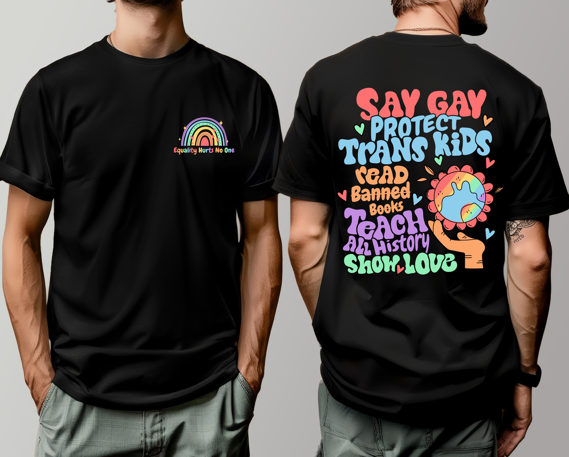 Equality Hurts No One Shirt | LGBTQ Pride Activist Tee