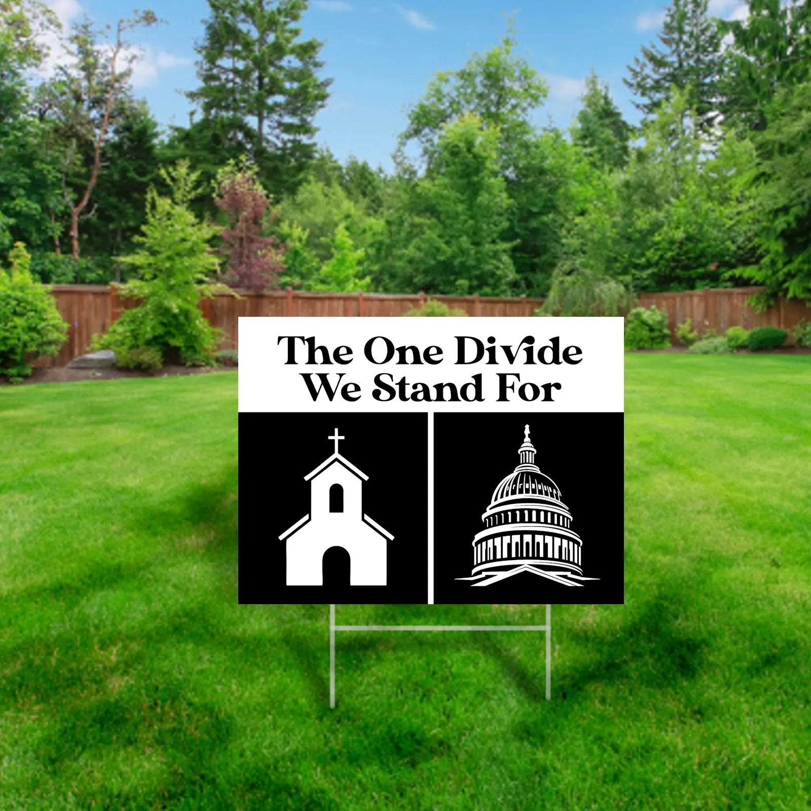 Separation of Church and State Yard Sign