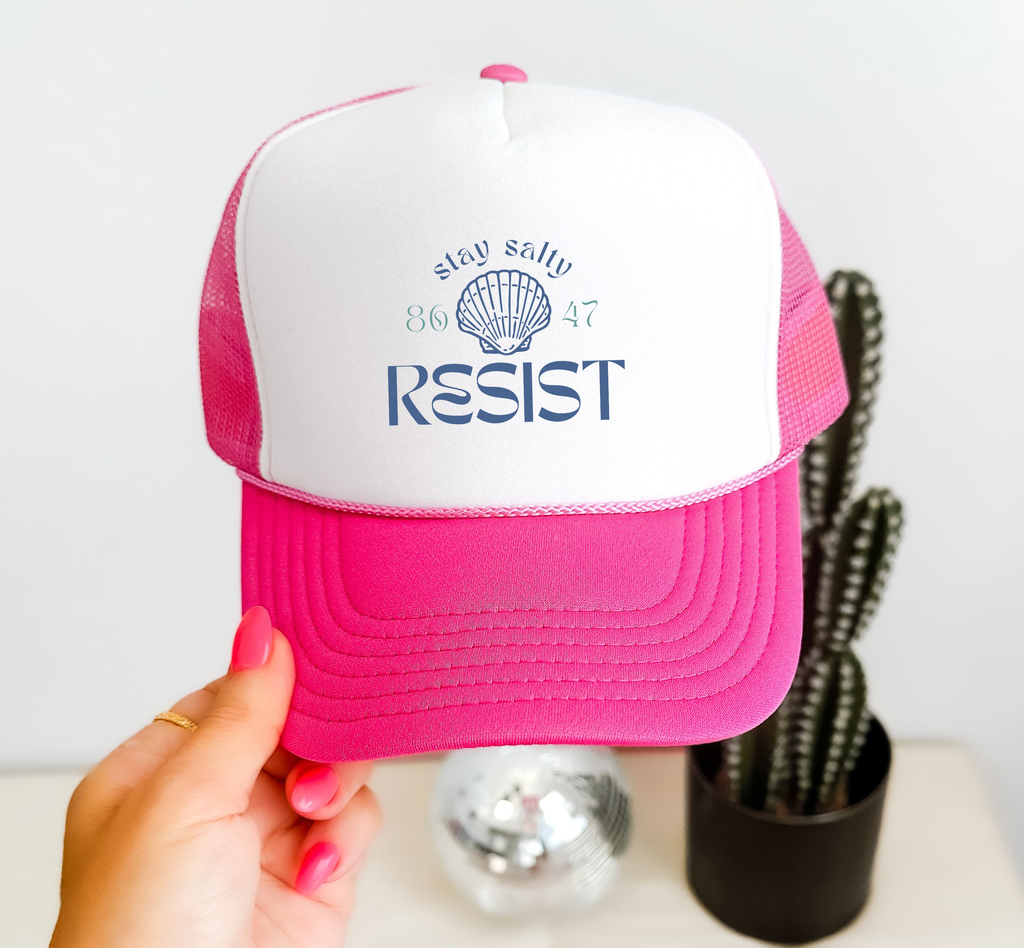 Stay Salty Resist Trucker Hat | Progressive Political Hat