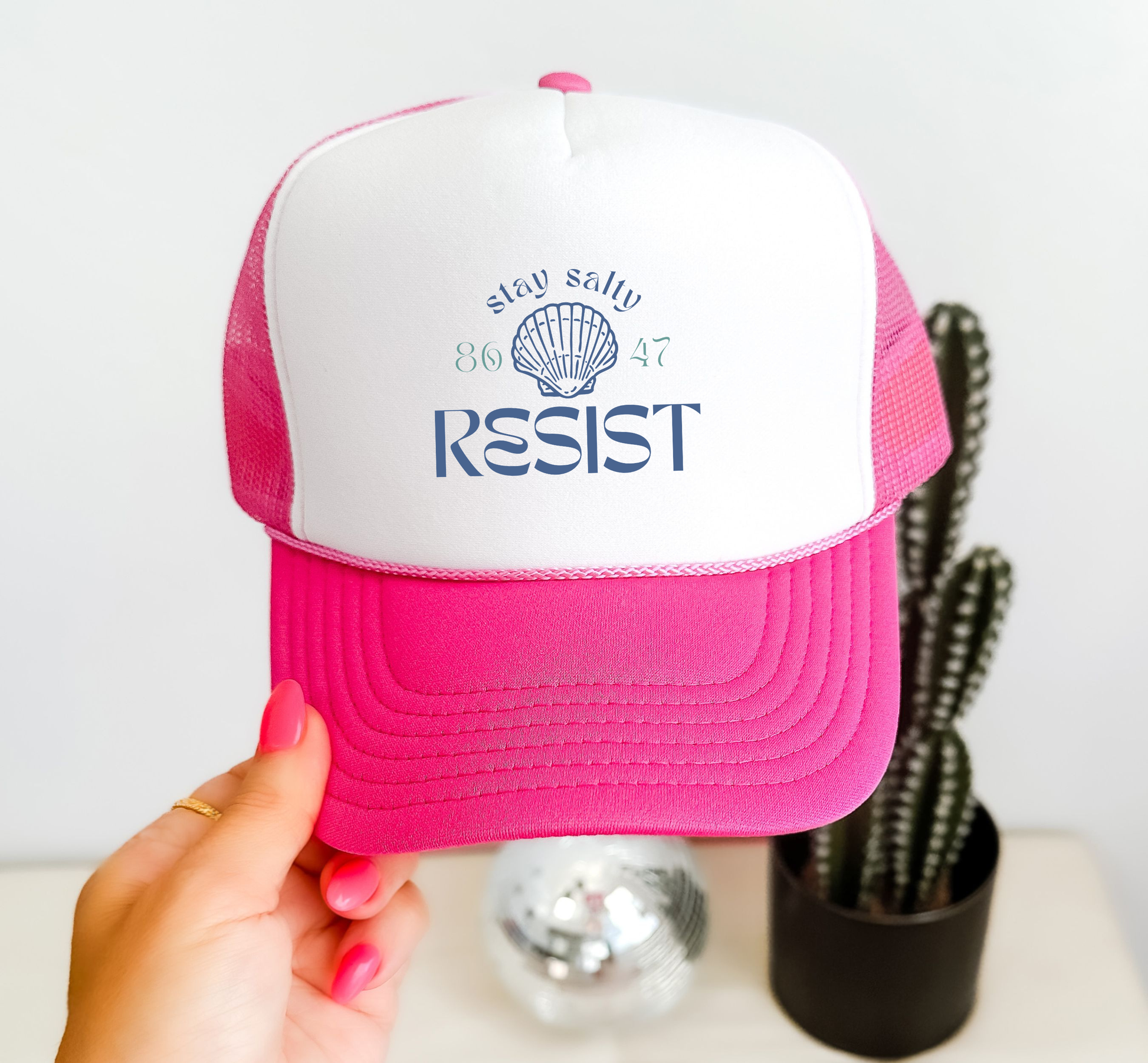 Stay Salty Resist Trucker Hat | Progressive Political Hat