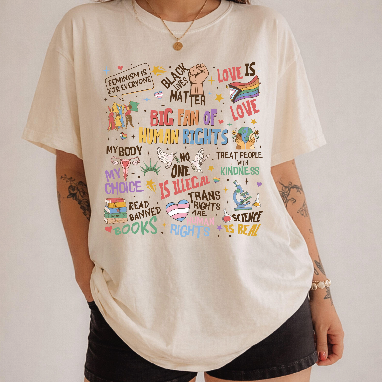 big fan human rights shirt