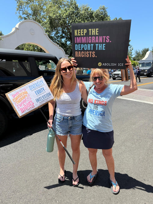 Keep the Immigrants, Deport the Racists Yard Sign