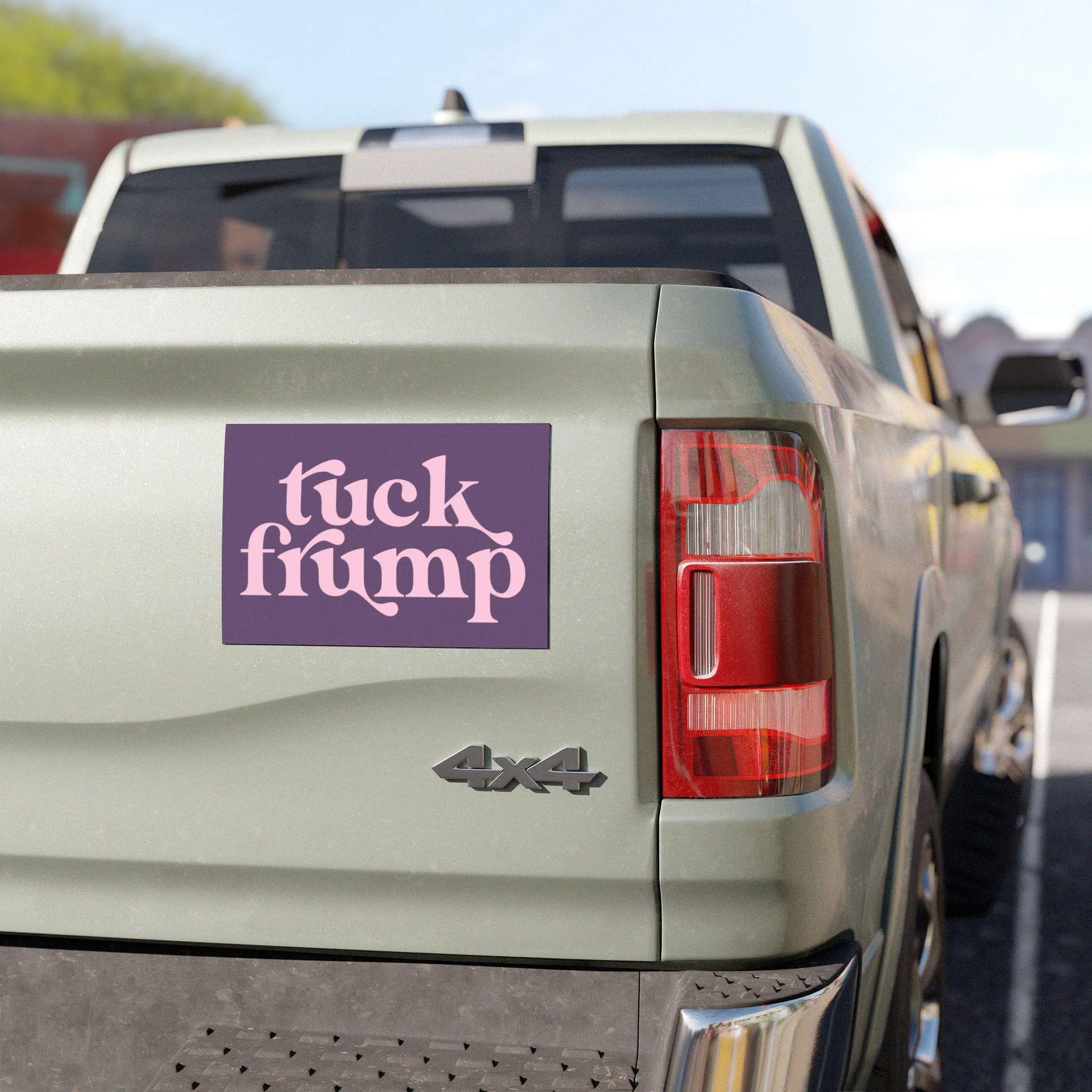 Tuck Frump Purple Car Magnet, Anti-Trump Bumper Magnet, FDT, Liberal Feminist, Anti-MAGA Bumper Sticker, Pro-Choice Womens Rights