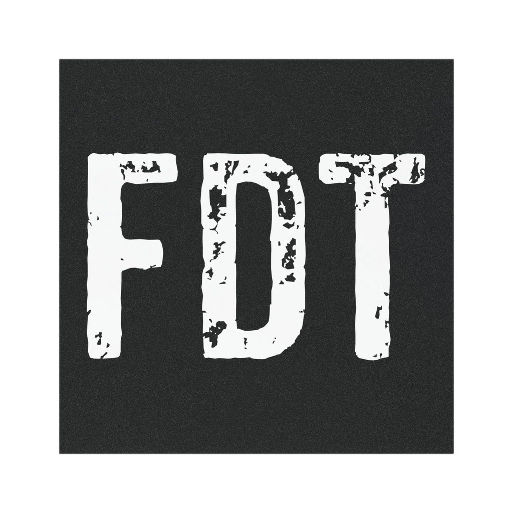FDT Car Magnet, Subtle Anti-Trump Bumper Sticker Magnet, Anti-MAGA Weatherproof Magnet
