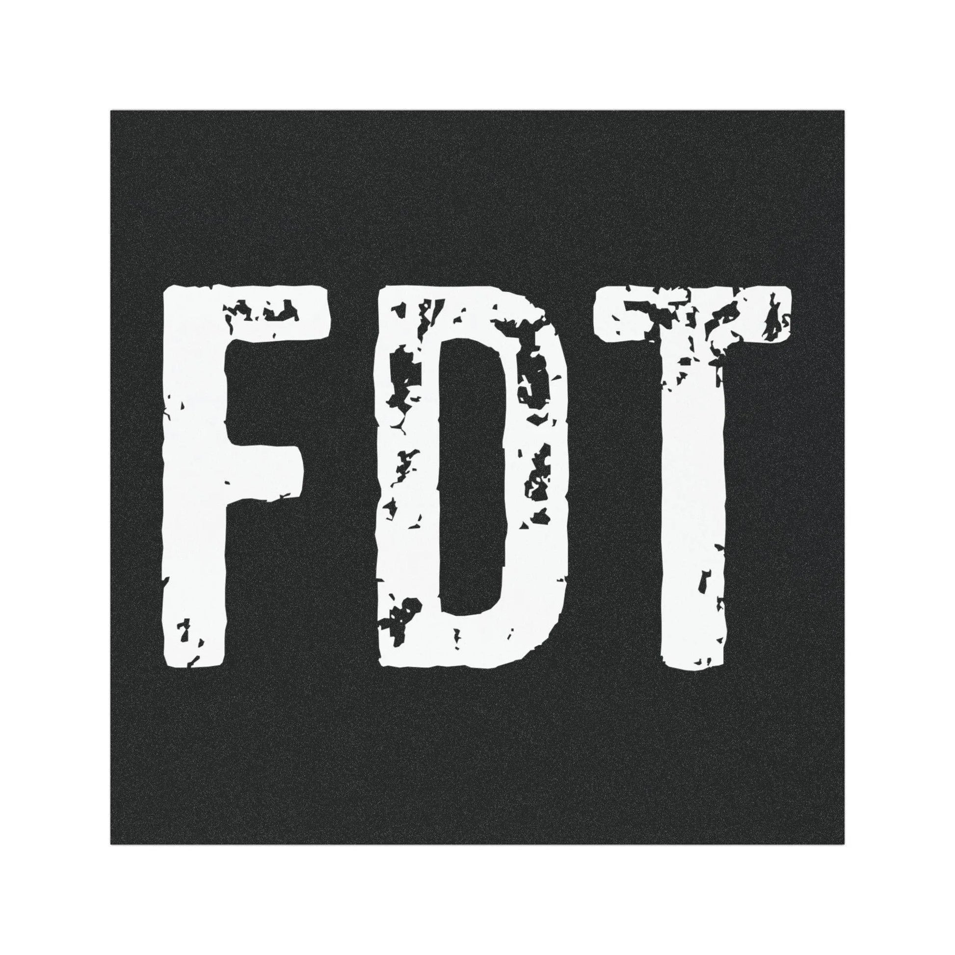 FDT Car Magnet, Subtle Anti-Trump Bumper Sticker Magnet, Anti-MAGA Weatherproof Magnet