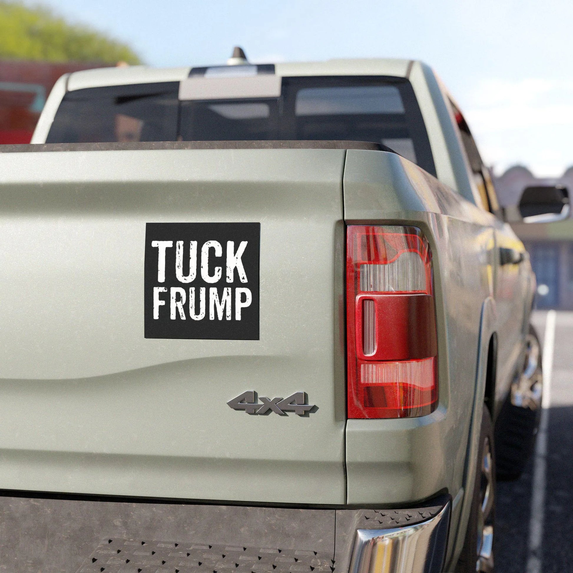 Tuck Frump Car Magnet, Funny Square Bumper Sticker Magnet, Anti-Trump Bumper Magnet, FDT