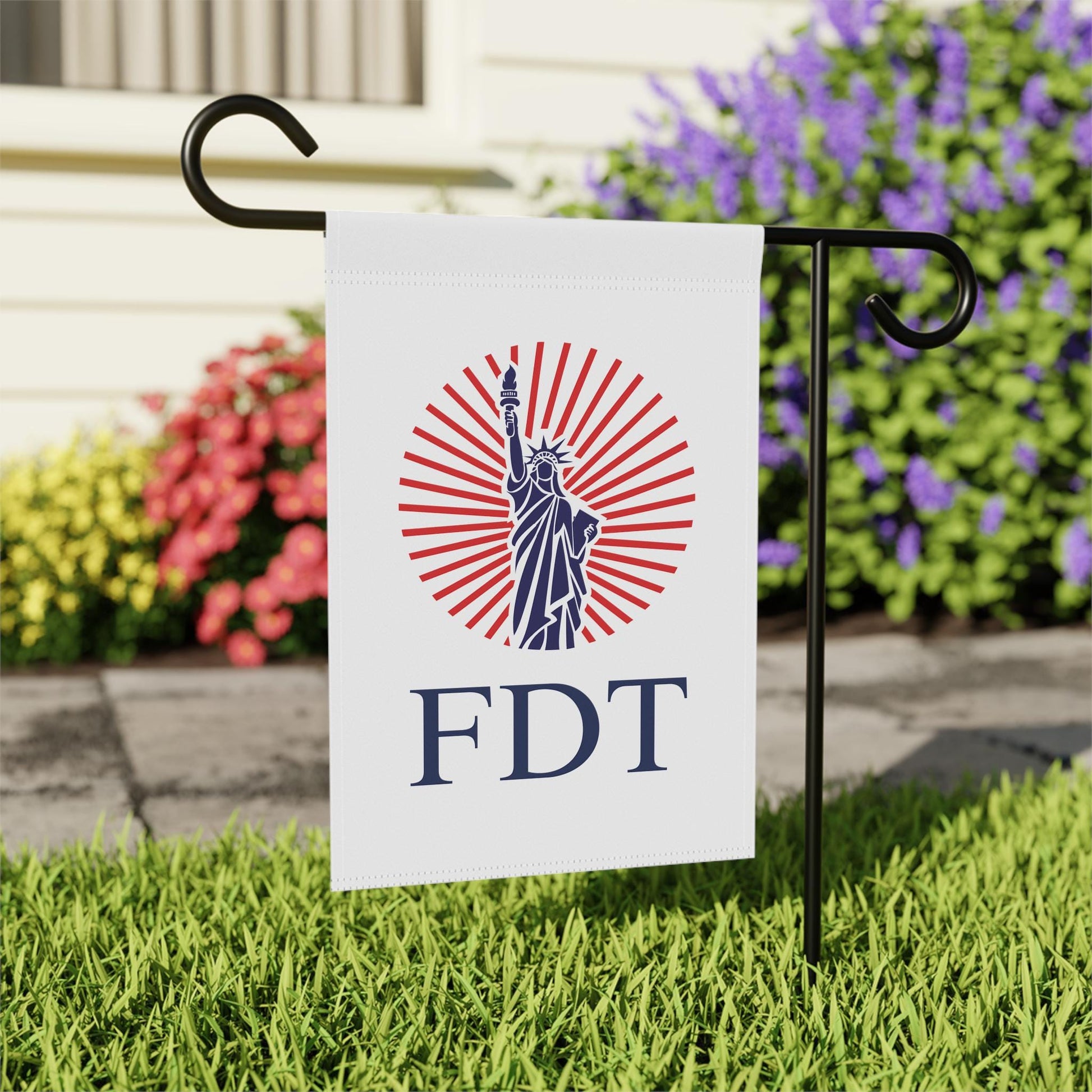 FDT Garden Flag, Anti Trump House Flag, Political Yard Decor, Resist Trump Outdoor Banner, Patriotic Protest Flag