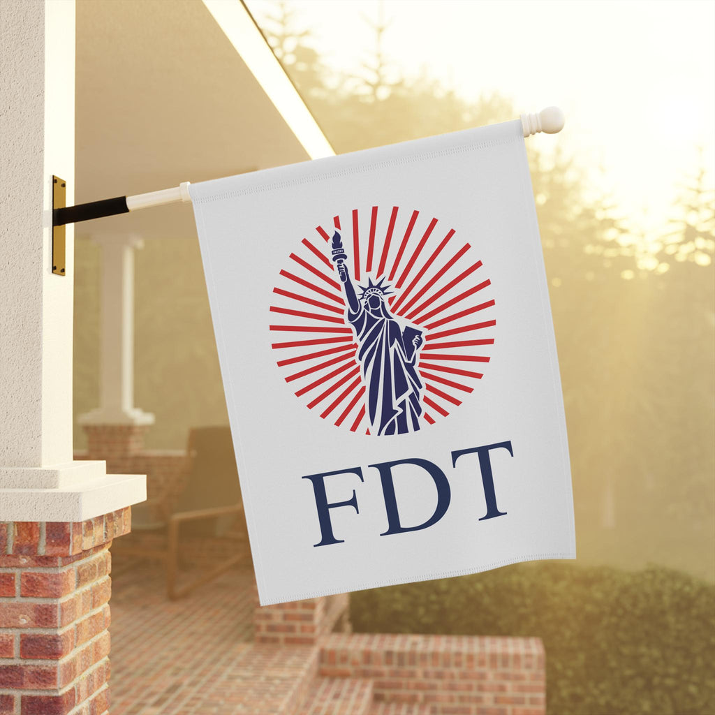 FDT Garden Flag, Anti Trump House Flag, Political Yard Decor, Resist Trump Outdoor Banner, Patriotic Protest Flag