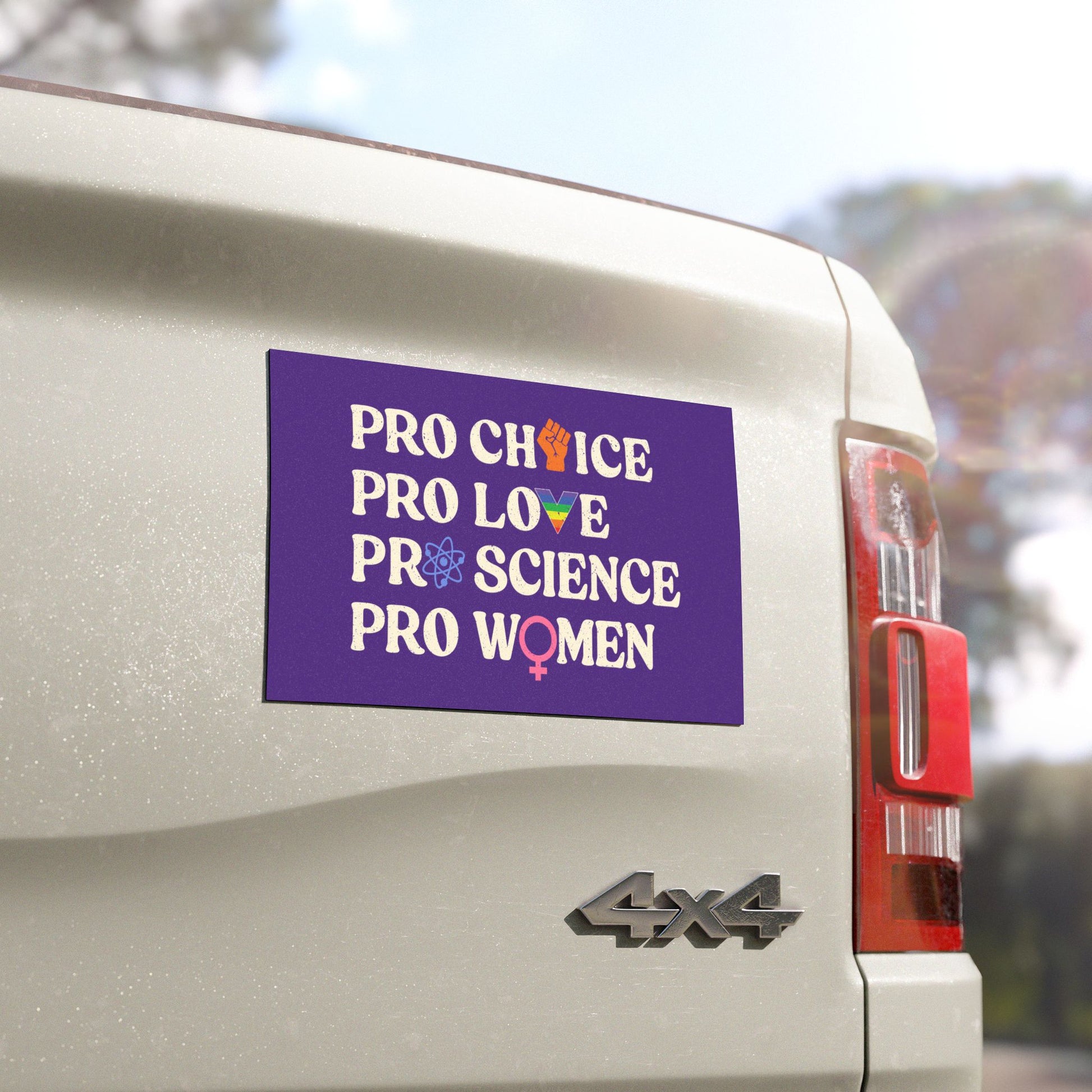 pro choice liberal car bumper magnet