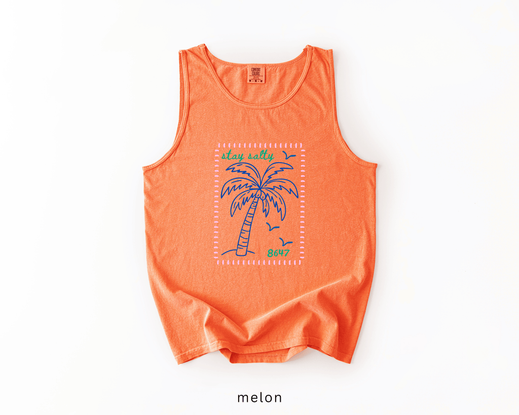 8647 Palm Tree Anti-Trump Tank Top